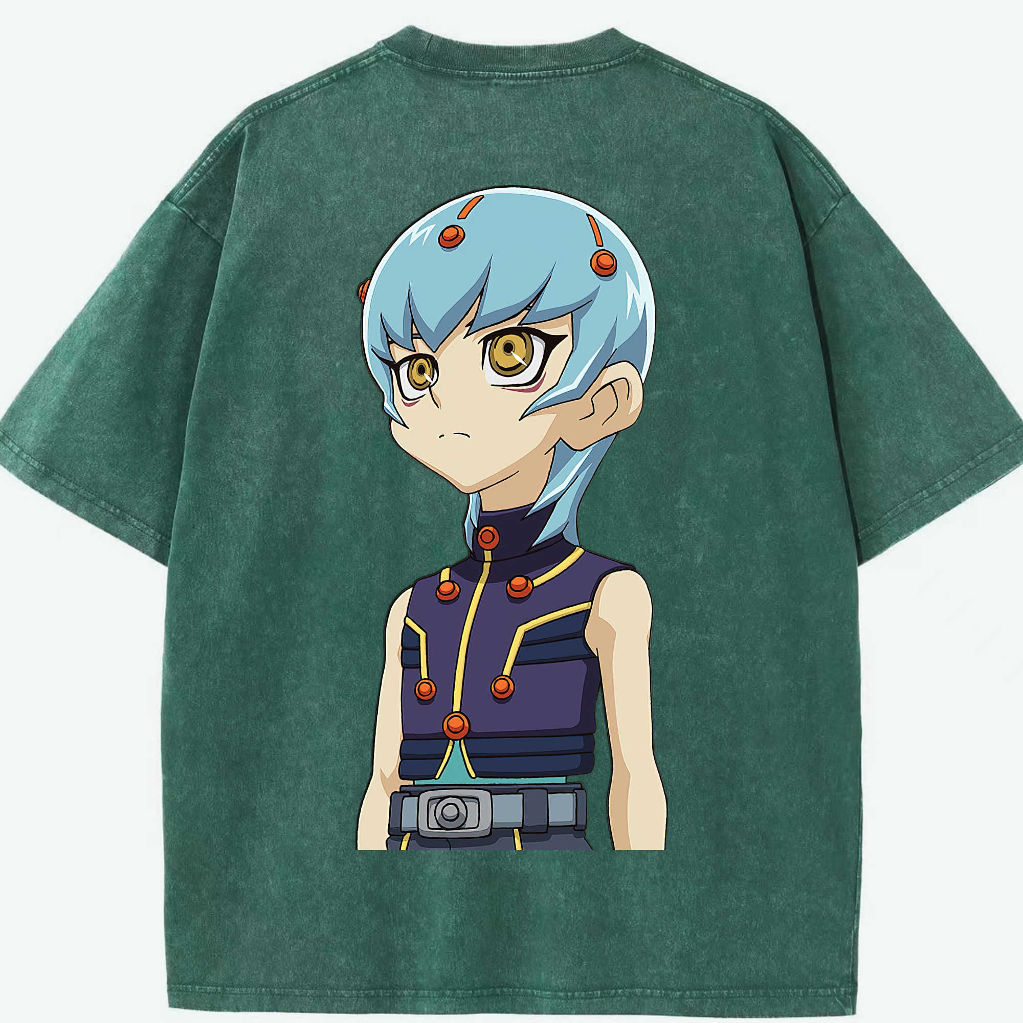 （画像用） 遊☆戯☆王 Yu-Gi-Oh! 綿100% ヴィンテージ風 半袖Tシャツ（背面プリント）